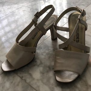 Bottega Veneta leather strappy heels